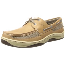 Sperry Mens Tarpon 2-Eye Boat Shoe, Linen/Oat, 12
