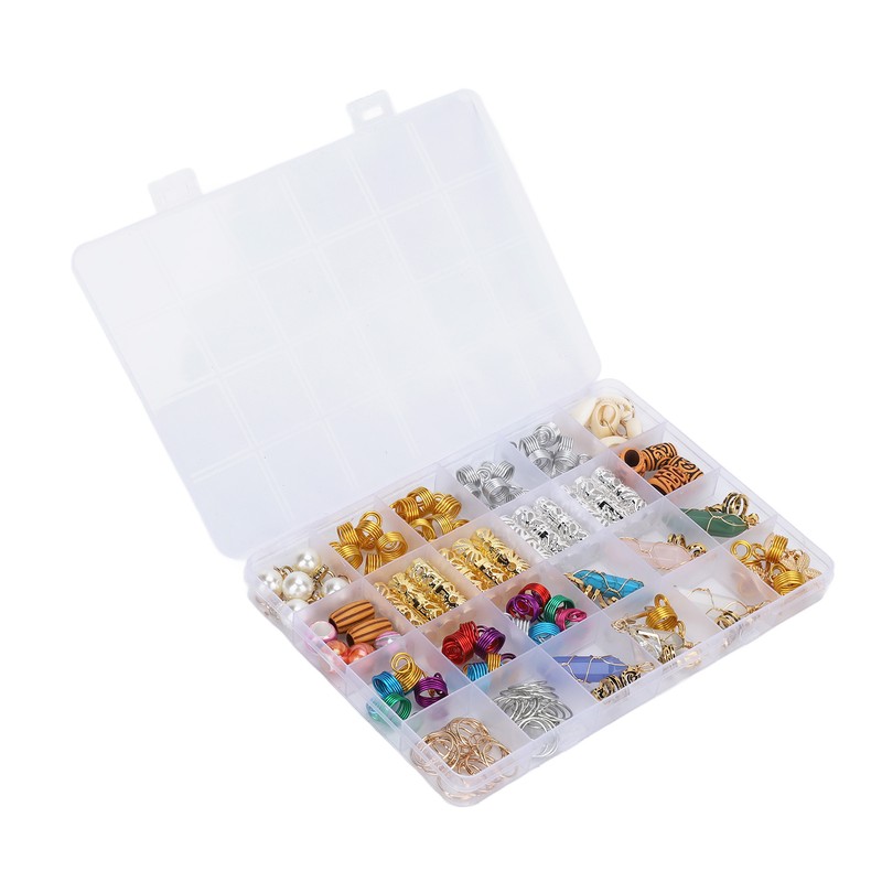 129pcs Dreadlocks Hair Rings Alloy Exquisite Shapes Hair Braiding Cuffs
