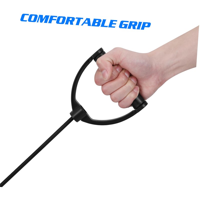 Kisangel Exercise Bands Resistance Bands Handles Pair for Stair Stepper