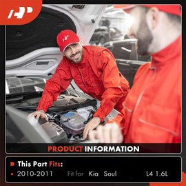 A-Premium A/C Compressor with Clutch Compatible with Kia Soul 1.6L 2010-2011