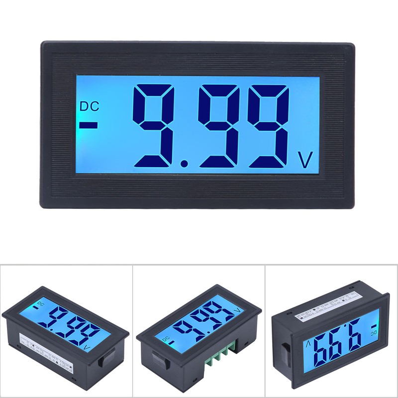 YB5135DB DC Digital Voltmeter LCD Display Voltage Meter AC100-240V Power