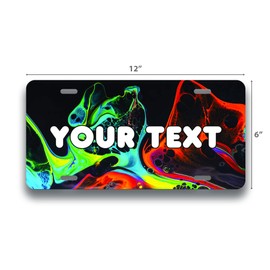 Generic Front License Plates - Custom License Plate for Front Car - Generic License Plates for Front of Car - Car Tags - Customized License Plates - 6”x12” Metal Plate - Made in USA, Ocean Waves