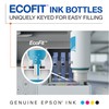 Epson T512 EcoTank Black and Colour Combo Pack Auto-Stop Ink
