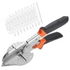Amazleer Miter Shears Adjustable 45°-135° Trunking Cutter Set with 10