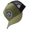 Bexxwell Trucker Cap Olive Green/Black with Logo Patch (Perfect Fit,