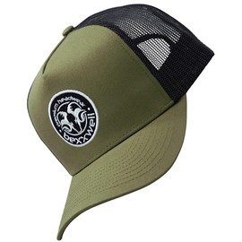 Bexxwell Trucker Cap Olive Green/Black with Logo Patch (Perfect Fit, Cap, Black, Green, Trucker Cap, Logo, Cap, Unisex), olive green