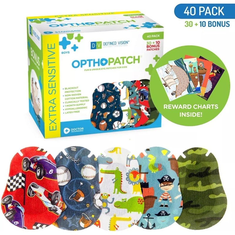 OPTHOPACT KIDS Parches Para Ojos Niños Con Diseños Sin Latex