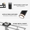 Ketom 6-Light Track Lighting Fixtures Ceiling, GU10 Black Led Ceiling