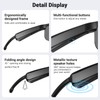 LVTEL Smart Glasses, Polarized Bluetooth Sunglasses, Built-in Mic & Speakers,