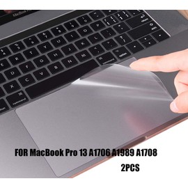 (2 Pack) Clear Anti-Scratch Trackpad Touchpad Touch Panel Protector Cover Skin for MacBook Pro 15 Inch A1707 A1990 Touch Bar and Touch ID Version (Released 2016/2017/2018)
