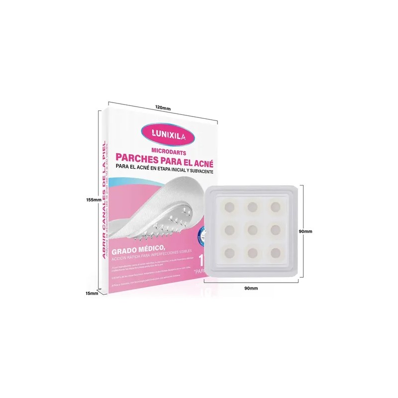 Parches Acne Con Micropuntos Granos,barros,día Y Noche Acneica Día/noche