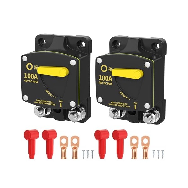 RVMARINEPAT RVMARINEPAT 100 Amp 12V Automotive Circuit Breaker Switches &
