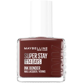 Maybelline New York - Farbiger Nagellack, langer Halt, intensive und pigmentierte Farben – stärkt beschädigte Nägel – Superstay Ink Bonder – Farbton: Tiefrot, 6-12 ml