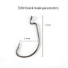 Snblzhef Wide Belly Crank Hook Luya Crank Hook Red Worm