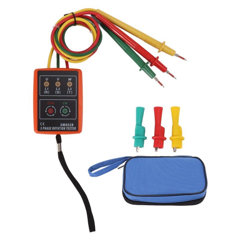 60V‑600V Three Phase Sequence Meter High Efficiency AC Phase Rotation