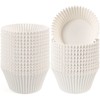 Caperci Jumbo Cupcake Liners White Muffin Baking Cups 300-Count, No