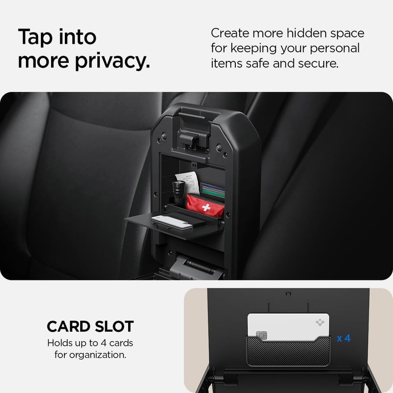 Spigen One-Touch Center Console Hidden Storage Box Designed for Toyota
