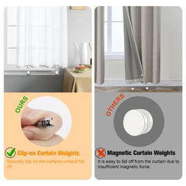 4 Pack Heavy Duty Tablecloth Weights, Stainless Steel Balls with Metal Tablecloth Clips for Outdoor Tables, Curtains, Flag, Add 9.6oz Weights for Outdoor Picnic, Family Dinner Party