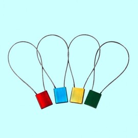 One-Tag Circuit Breaker Cable Seal Locks (10-Pack) Waterproof Red