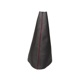 The Tuning-Shop compatible with Gear Gaiter for Land Rover Freelander MK1 FL 2003-2006 Genuine Italian Leather, Red Stitch, Gear Shift Boot
