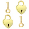 HJZHII Heart Lock, 2 Pcs Heart Shaped Lock Hearts Locks
