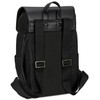 Expatrié Backpack Women Cotton Canvas & Vegan PU Leather Black