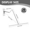 Zonon 20 Pack Slatwall Cowboy Hat Display Holder Western Cowboy