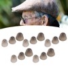 15pcs Hearing Amplifier Ear Plugs 2 Layers Silicone Soft Round