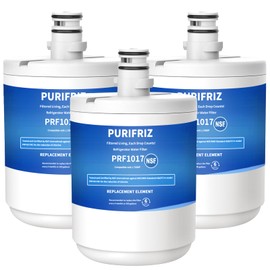 PURIFRIZ 3 Pack 5231JA2002A Refrigerator Water Filter Compatible with LG LT500P, GEN11042FR-08, ADQ72910911, ADQ72910901, Kenmore 9890, 46-9890, LFX25974ST, LMX25964ST, 6 Month / 300 Gallon