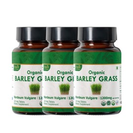 ORGANIC SPREE Barley Grass 360 Tablets | Hordeum Vulgare (Barley Grass) | 3600mg per Serving | Organic and Natural | Vegan and USDA Certified 120tab - Pack of 3