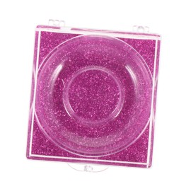 minkissy 6pcs Glitter Square False Eyelash Case Secure Seal Shiny Bottom Cards for Easy Organization