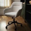 Martha Stewart Rayna Swivel Task Chair with Flared Arms for
