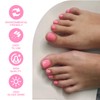 False Toenails - Bright Pink Press On Toes Nails -