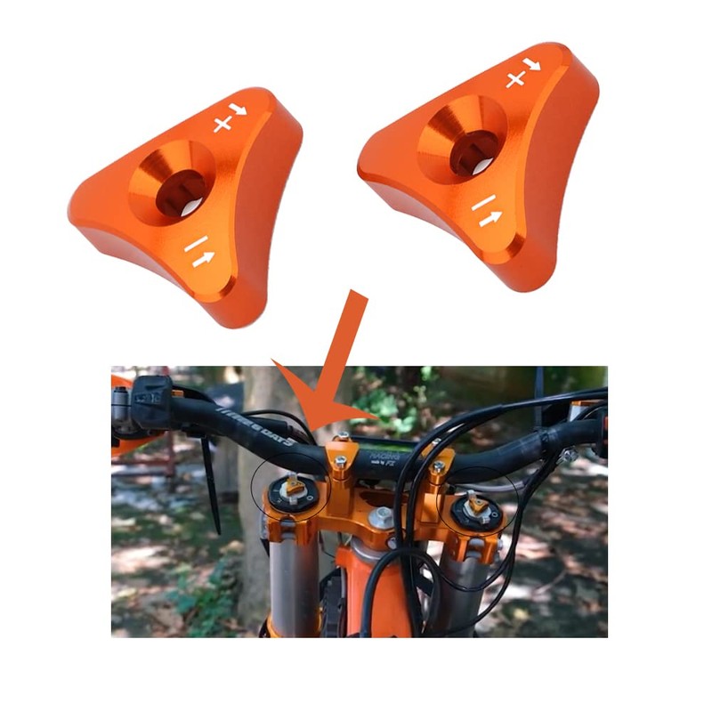Motorcycle WP 48 mm Fork Front Fork Adjustment Knobs CNC
