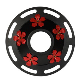 WOSIBO Metal Top Hummingbird Feeders Base Cover Base Replacement Part for Hummingbird Feeders Base Metal Top Cover and Brush Only (Black Circle)