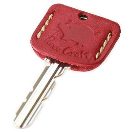 Polcolosso Craft Key Cover, Original Tochigi Leather, Made in Japan, Genuine Leather, red