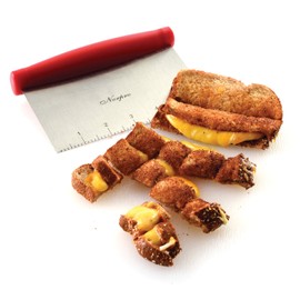 Norpro, Red 583R Grip-EZ Bench Scraper/Chopper, 6in x 4in x 1.5in