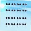 TEHAUX 200pcs DIY Black Bean Style Doll Eyes for Crafts