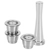 Coffee Capsule Set Stainless Steel Reusable Refillable Capsule Fit for