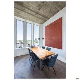 SLV Fitu Electric Component Ceiling Rose Black Steel