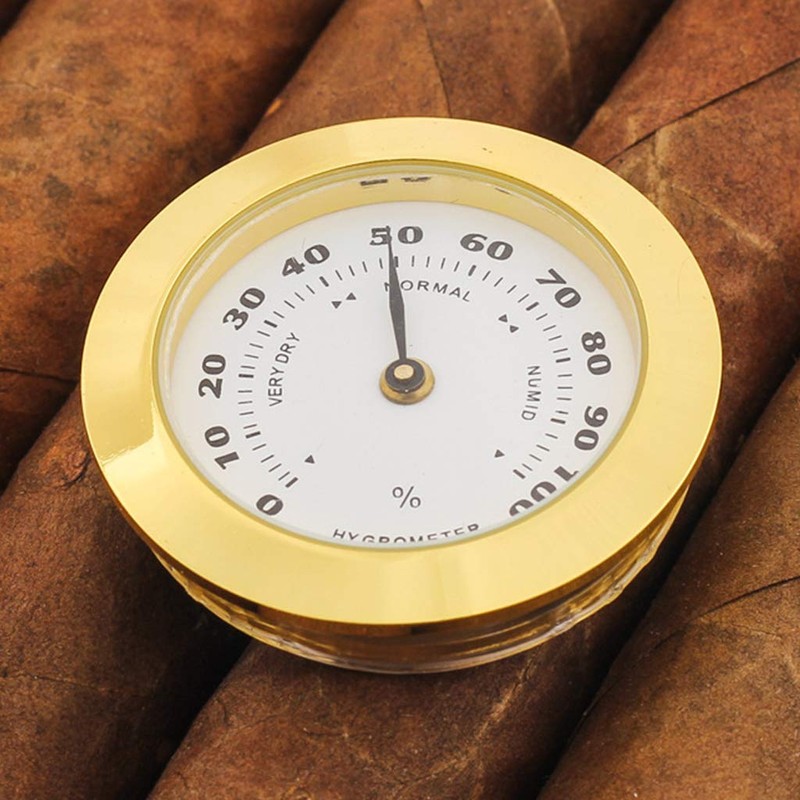 Gereiny Professional Hygrometer Analog Hygrometer Mechanical Round Hygrometer Humidity Gauge