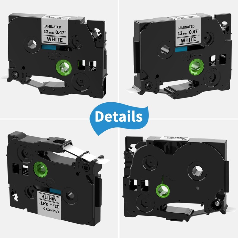 Unistar Compatible Label Tape Replacement for Brother TZe-231 PTouch Tapes