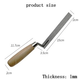 Pointing Trowels Hand Tool Cement Trowel Trowel Brick Jointer Tool Margin Trowel Pointing Tool with Wooden Handle Brick Trowel Bricklayer Pointing Tools for Brickwork