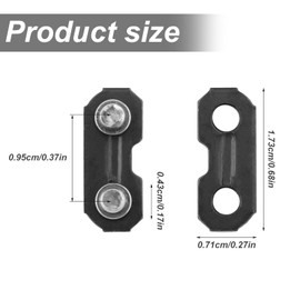NQEUEPN 30 Sets 3/8 (0.375") Chainsaw Master Chain Repair Links Connector, Stainless Steel Saw Chain Repair Kits for Joining 050&058 Chainsaw Chain Preset Tie Straps and Rivets Parts Accessories