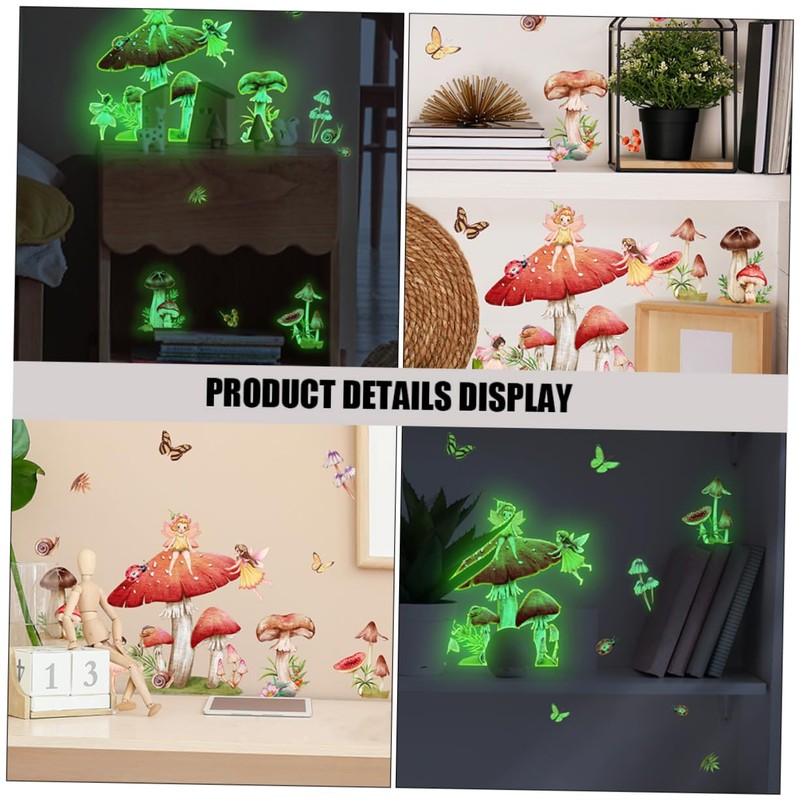 CORHAD Mushroom Wall Decal Boho Home Decor Room Decor Sticker