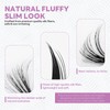 50D+60D Lashes Extension Clusters DIY Wispy Lash Clusters 320Pcs D