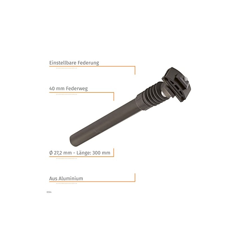 Prophete Patent Spring Seat Post | Aluminium | Length 300