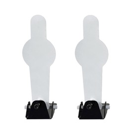 ATFLBOX 2 Pcs Reset Metal Shooting Target Stand with Target Steel Plates in Human Shape for Airsoft BB Guns for Outdoor and Indoor Use (POP)