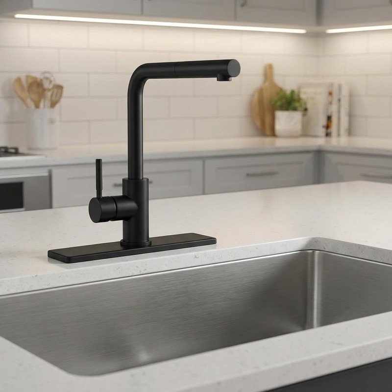 Kitchen Faucet Sink Hole Cover, Deck Plate Escutcheon, 10 Inch