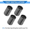 VekAuto Pack of 4 Tyre Valve Caps, 11 x 17